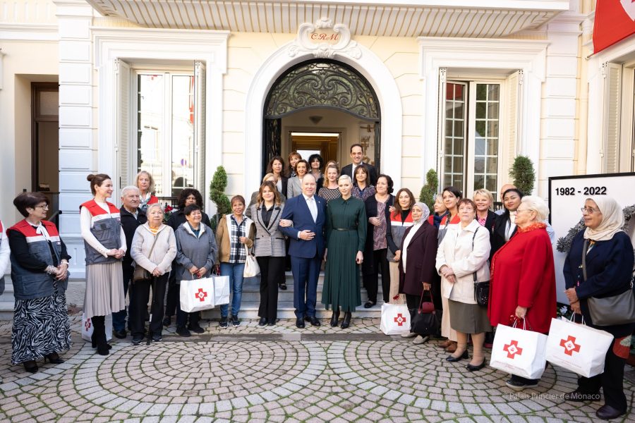 Princess Charlene Distributes Gifts to Monaco Red Cross Beneficiaries