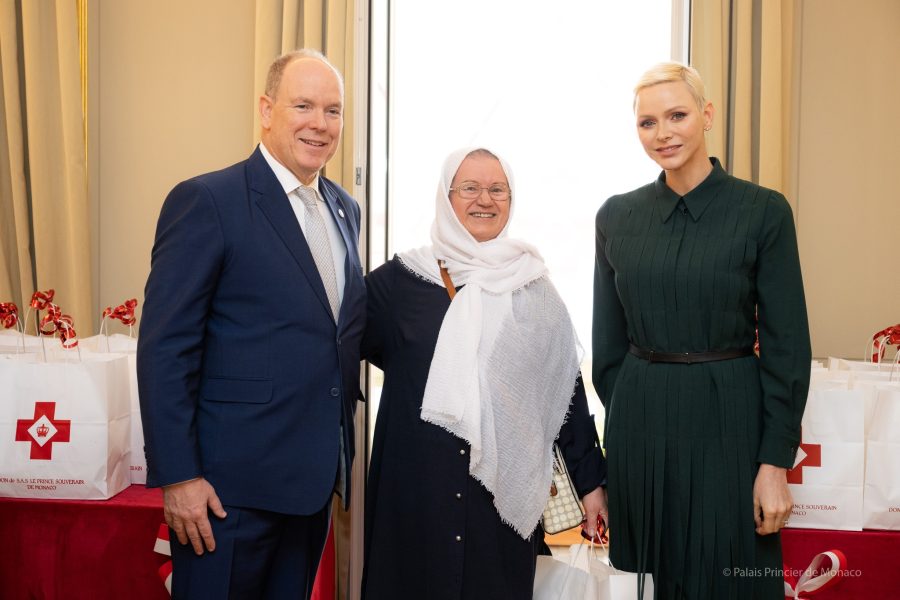 Princess Charlene Distributes Gifts to Monaco Red Cross Beneficiaries