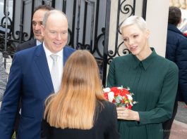 Princess Charlene Distributes Gifts to Monaco Red Cross Beneficiaries