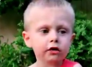 Passionate little guy singing our National Anthem!