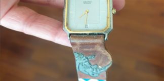 Search On for Owner of Watch with Grey Rhino Etched On Leather Band
