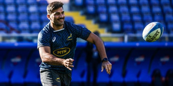 RUGBY: Springbok Duo Seek First Win Against England in London rugby 221123-damian-de-allende-springboks-training