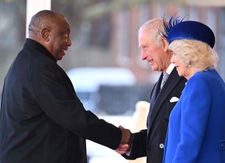 South African President Ramaphosa visits the UK