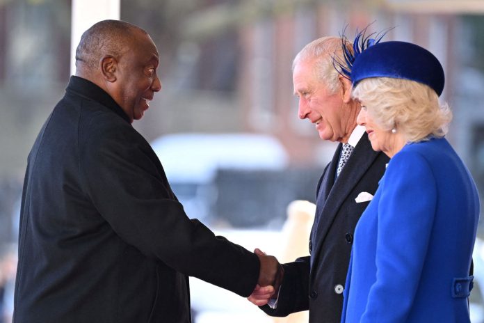 South African President Ramaphosa visits the UK