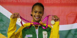 SA Gymnast Alejandra Morales Martinez Photo: Roger Sedres
