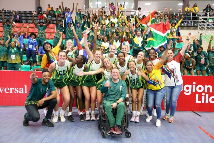 Team SA Netball South Africa Team South Africa romp to Gold. Photos: ROGER SEDRES