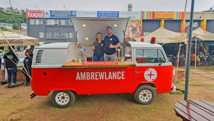 Ambrewlance-ballito Ballito’s very own emer-gin-cy thirst-aid station