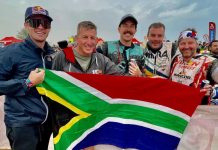 SA Dakar Rally: "The Boys have done it! Congrats Rossi, Charan, Stu and Stevan! You rocked our world for 2 weeks! Can we be any prouder!?" 📸 @sadakargroup Telegram Group - Mike Fehrsen