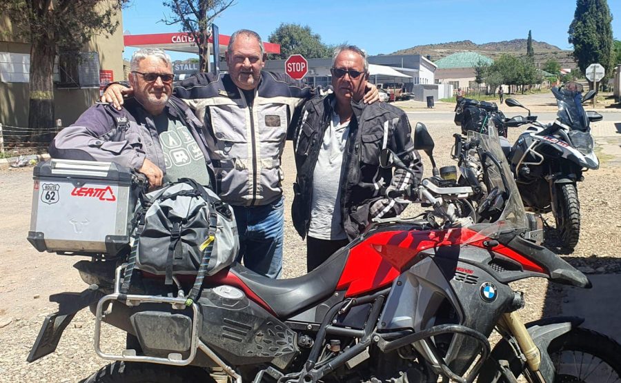 Mountain motorcyclists rescue
