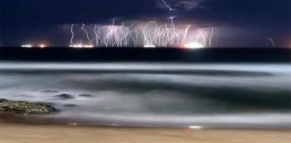 Lightning lashes Durban after one of the hottest days in living memory