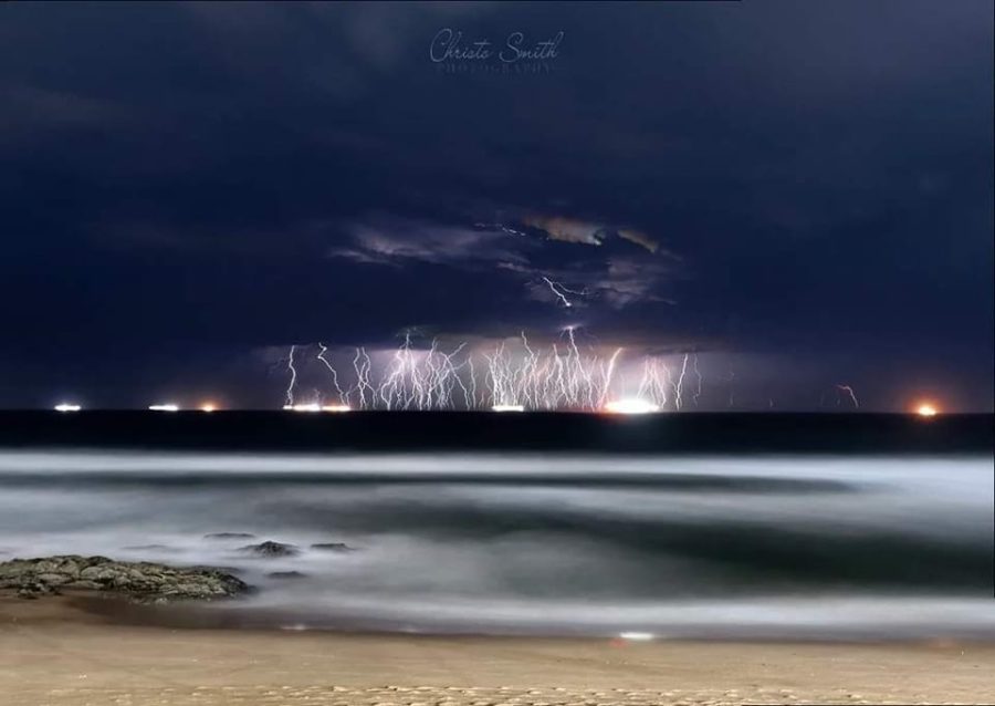 Lightning lashes Durban after one of the hottest days in living memory