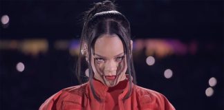 WATCH Rihanna debuts baby bump during Super Bowl performance