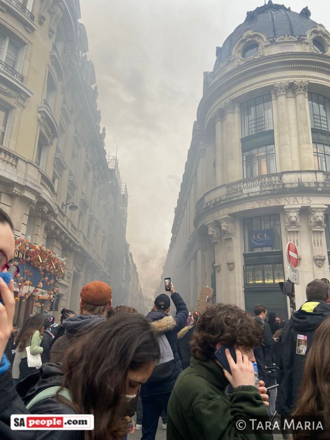 Protests in Paris on Thursday