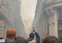SA student describes Paris Protests as President Macron postpones King Charles III's France visit. Photo: Tara Maria, in Paris