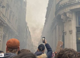 SA student describes Paris Protests as President Macron postpones King Charles III's France visit. Photo: Tara Maria, in Paris