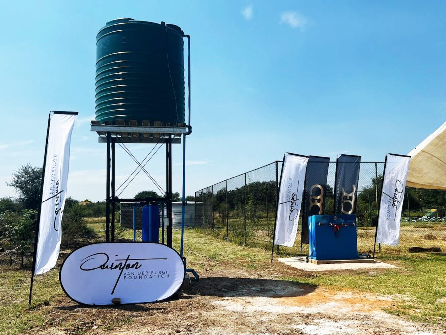 Sol Plaatjie Primary School boasting it's new well
