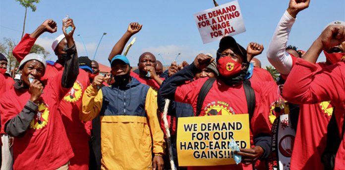 labour-protests National minimum wage protest.