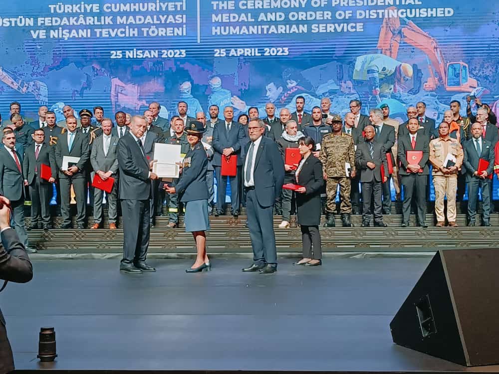 Turkey’s President awards SAPS K9 unit for earthquake efforts