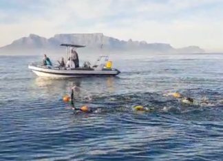 Cape Town schoolgirls brave dark and icy waters with jellyfish to raise funds for turtles - WATCH