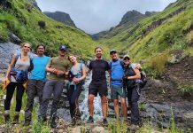 A team of adventurers led by Cami Palomo founder of the Avela Foundation