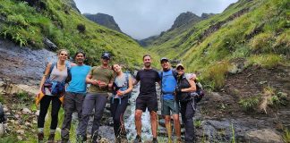 A team of adventurers led by Cami Palomo founder of the Avela Foundation