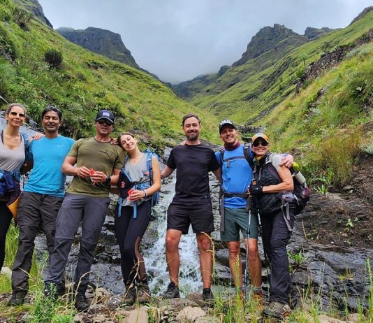 A team of adventurers led by Cami Palomo founder of the Avela Foundation