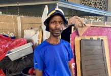 Makhaya Mkheto, who has been homeless for 15 years and currently lives on the street in Green Point, says the proposed Safe Space shelter is a good idea. Photo: Matthew Hirsch