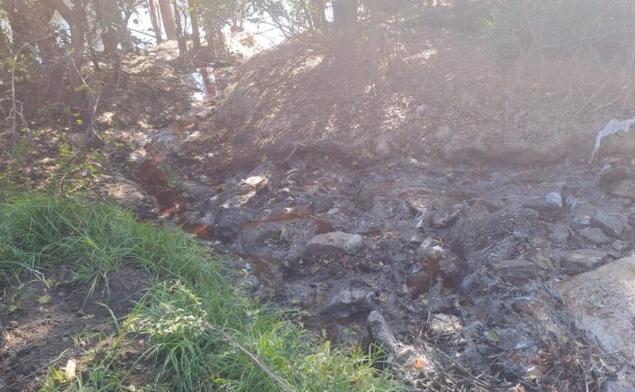 Raw sewage flows in the direction of the Vaal River Raw sewage flows in the direction of the Vaal River