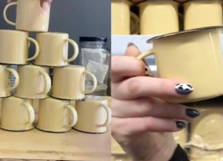 West Pack Cotton On enamel mug