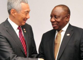 Singapore Prime Minister headed to SA