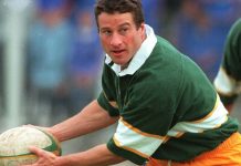Hennie le Roux Springboks Rugby World Cup 1995