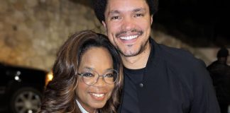 Oprah Winfrey enjoys happiest Saturday night ever, watching Trevor Noah
