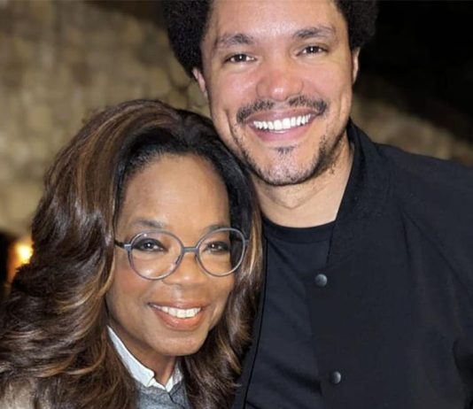Oprah Winfrey enjoys happiest Saturday night ever, watching Trevor Noah