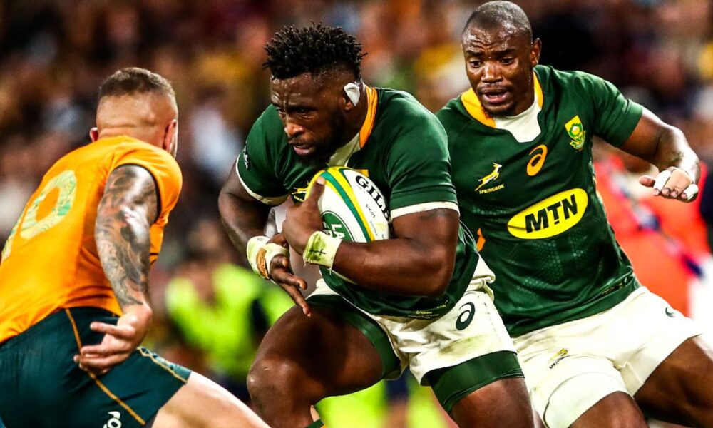 Springboks. Siya Kolisi x Makazole Mapimpi
