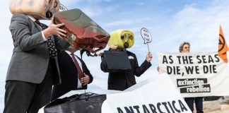 Hands off Antarctic, demand protesters