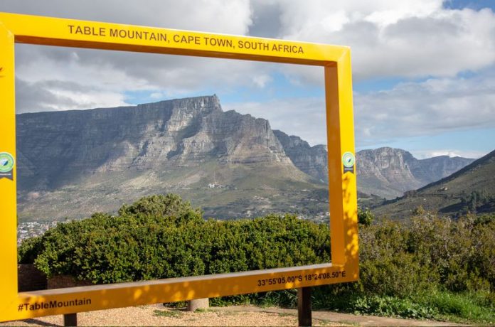 The Famous Yellow Frames in Cape Town. Image: Supplied