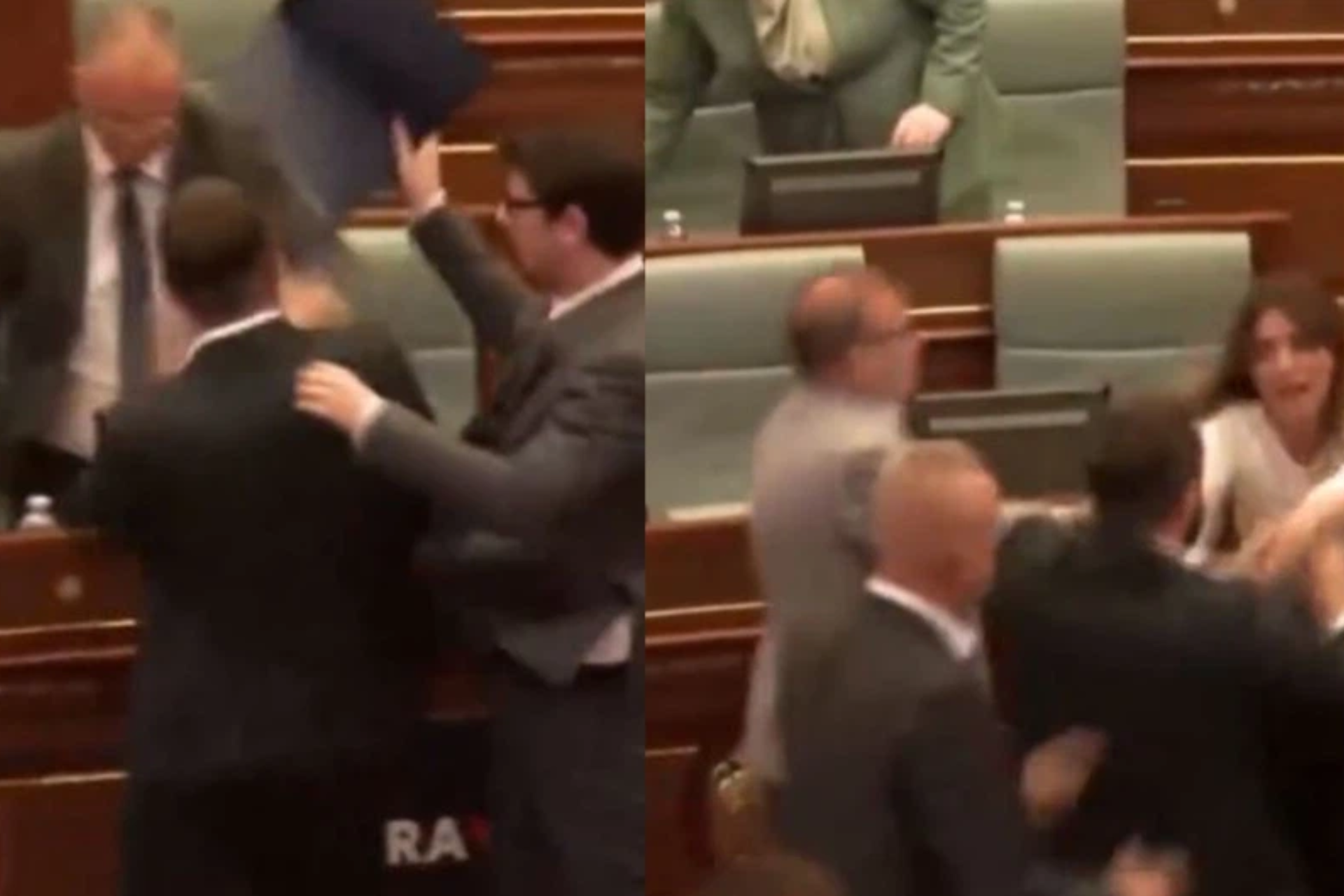 Kosovo parliament fight