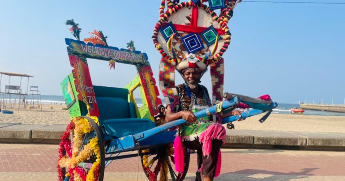 Rickshaw puller (61) wins big in Durban for his contribution to tourism