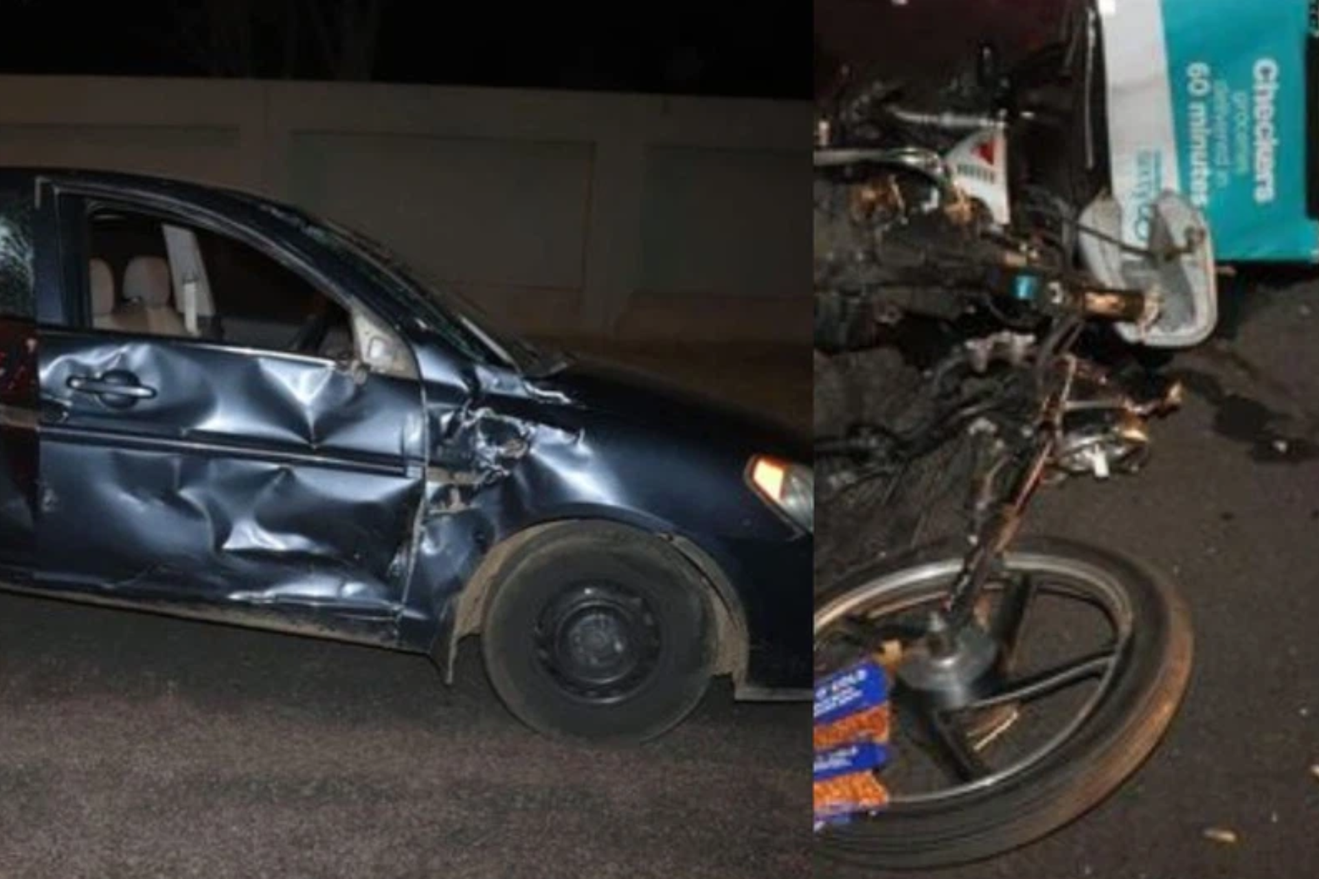 Checkers Sixty60 motorcyclist killed in crash