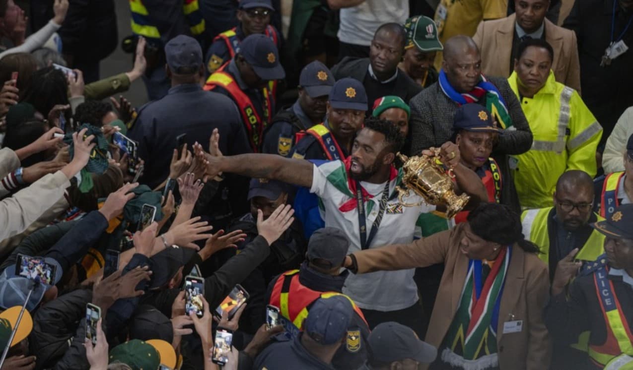 Springboks arrive home