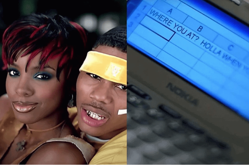 Nelly R. Kelly Kelly Rowland talks about funny Excel text in 'Dilemma' music video