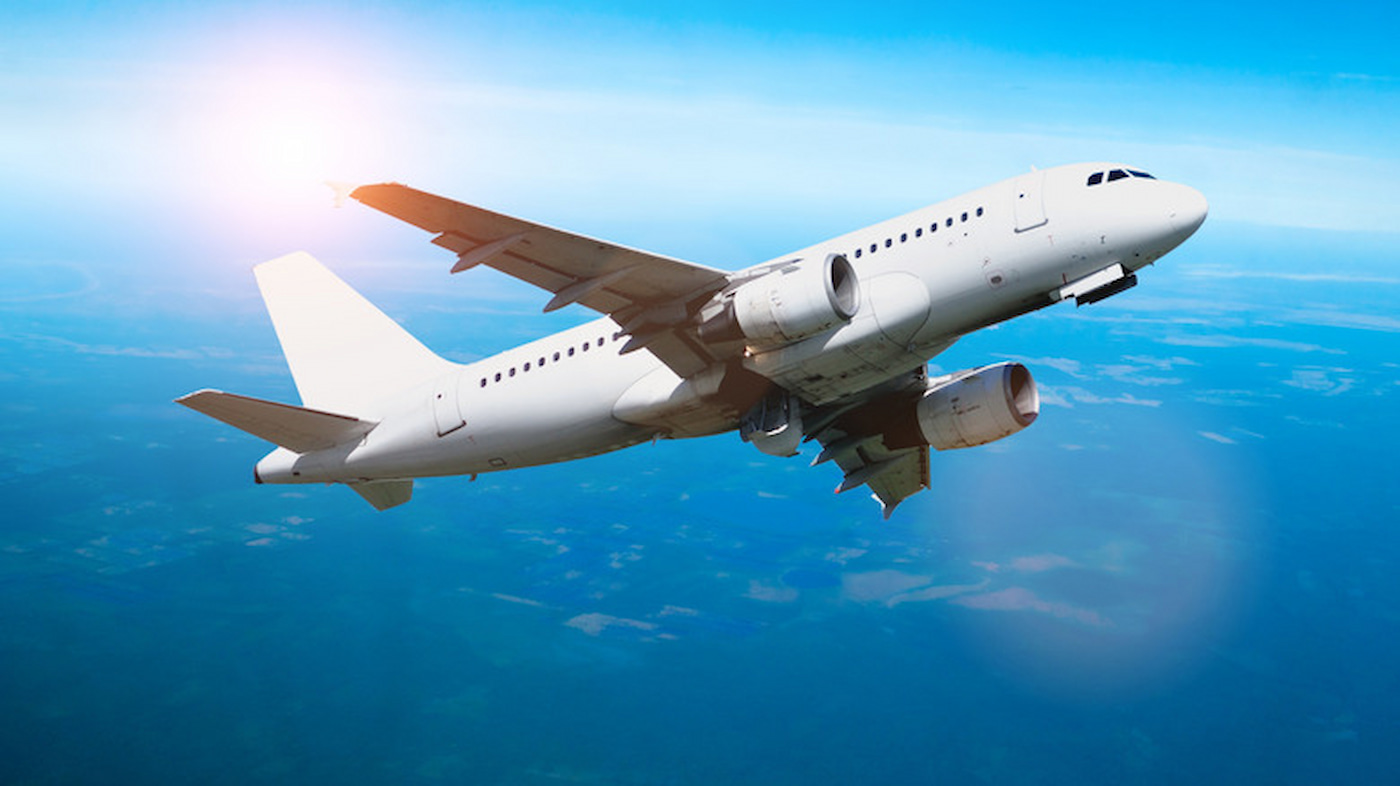 generic image of an airplane in the air, to accompany story about cancelled maseru flights