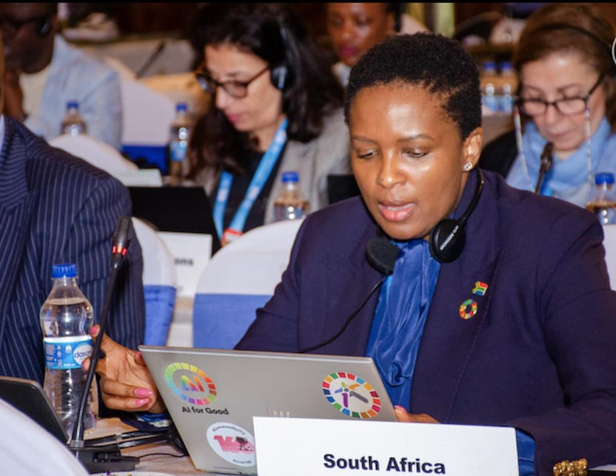An image of Cynthia Lesufi, accompanying article about her nomination for secretary-general of the African Telecommunications Union (ATU)