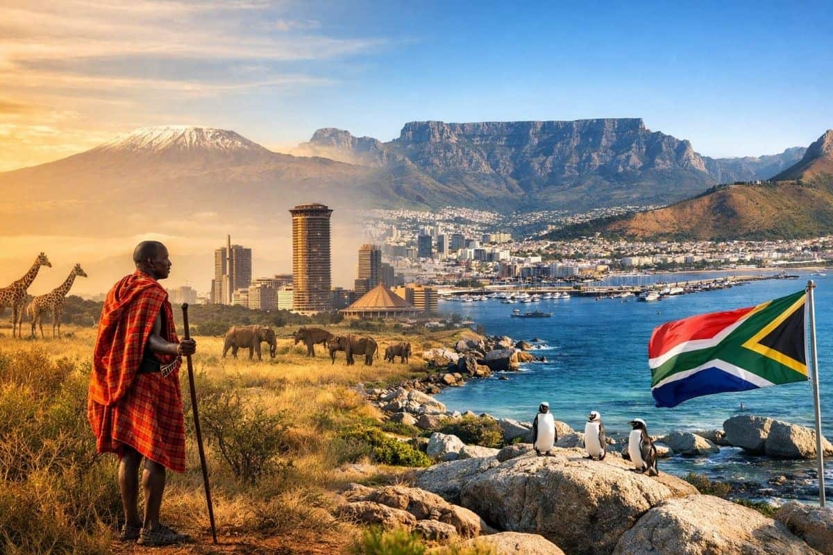 Kenya and South Africa