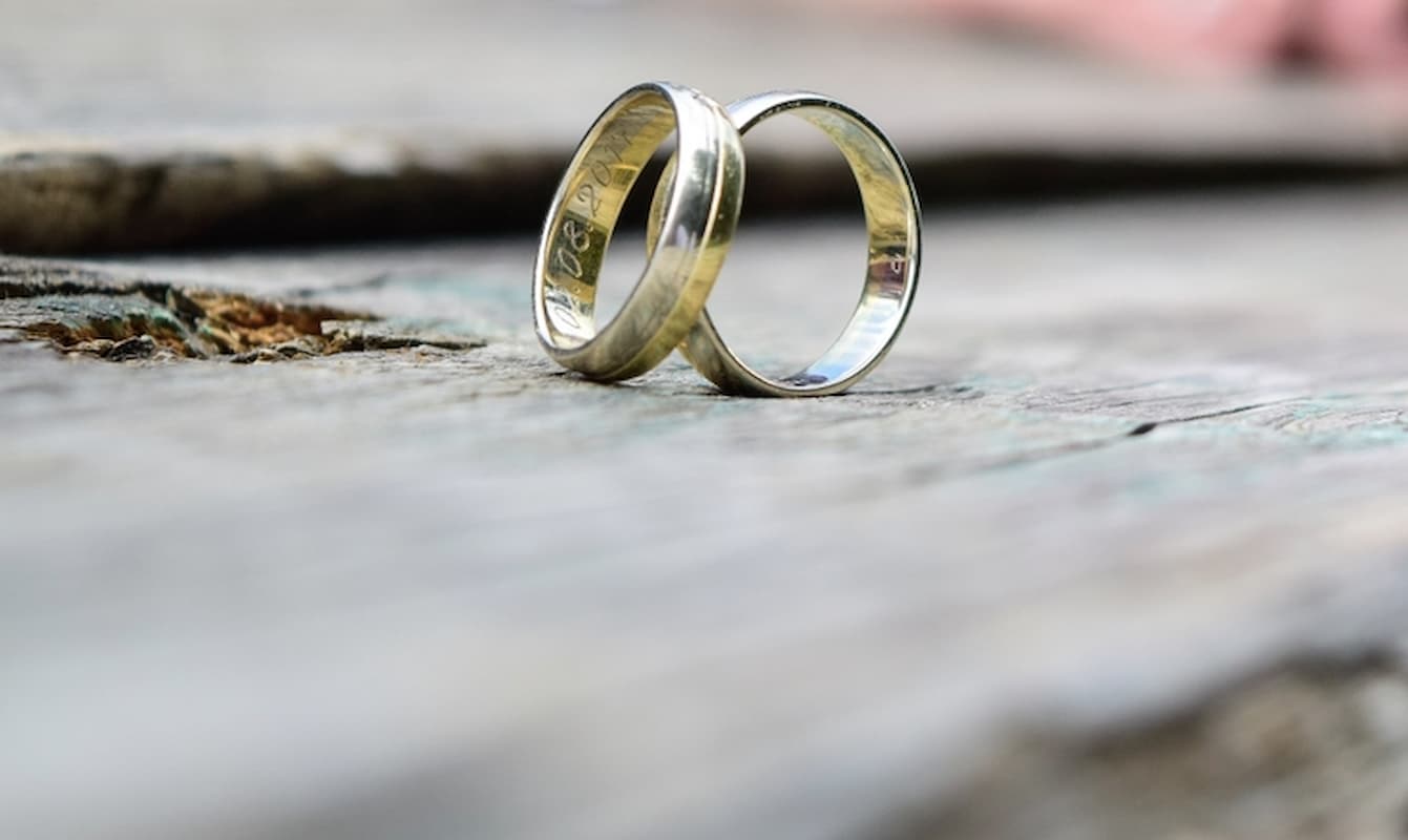 Image of two wedding rings. This image accompanies an article titled 'South Africa’s customary-marriage clock is ticking: Why couples must act now'