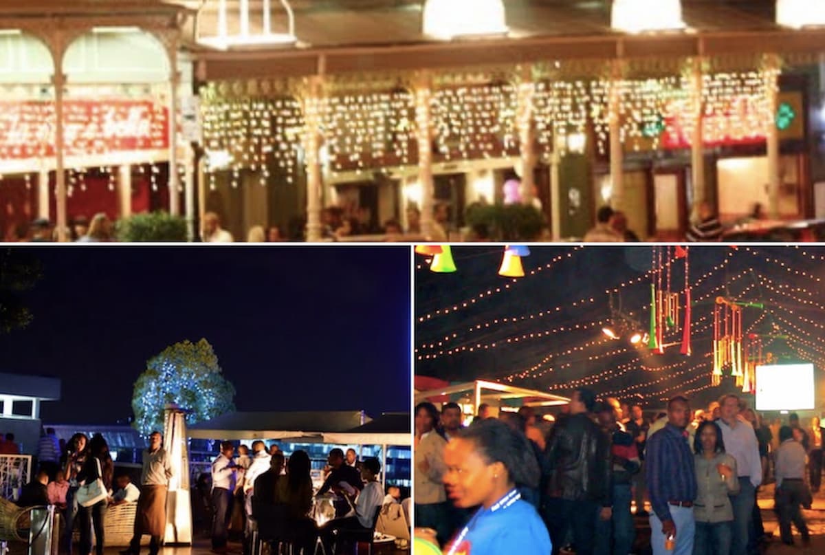 Collage image showing Johannesburg nightlife, and other entertainment spaces in South Africa. This image accompanies an article titled 'Best cities for nightlife: South African metro cracks top 10'