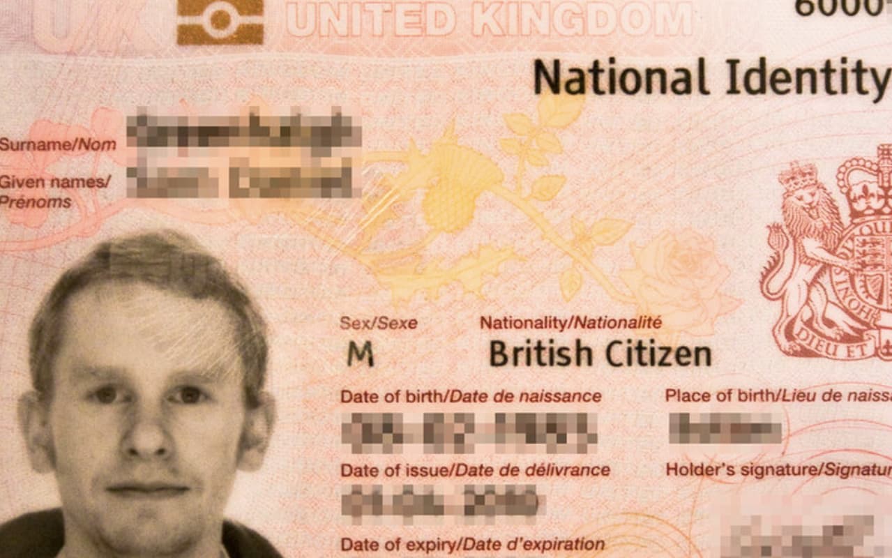 UK British ID card. This image accompanies an article titled 'With soaring UK citizenship costs, will you be applying for British passport or returning to South Africa?'